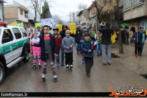 برگزاری راهپیمایی باشکوه 22بهمن درشهرستان رامیان