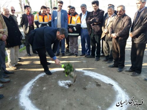  مراسم کلنگ زنی آسفالت روستای قره قاچ