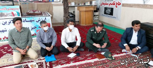 برگزاری میز خدمت در روستای قره قاچ