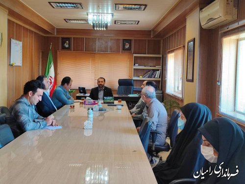 مراسم تودیع و معارفه در بخشداری مرکزی رامیان