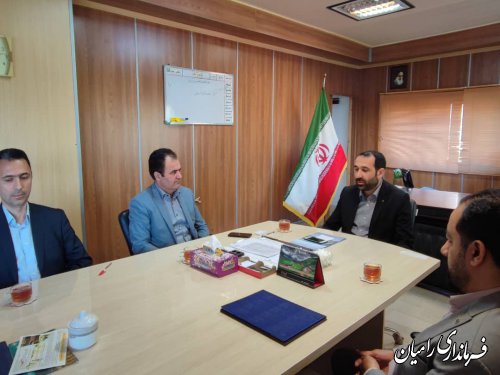 مراسم تودیع و معارفه در بخشداری مرکزی رامیان