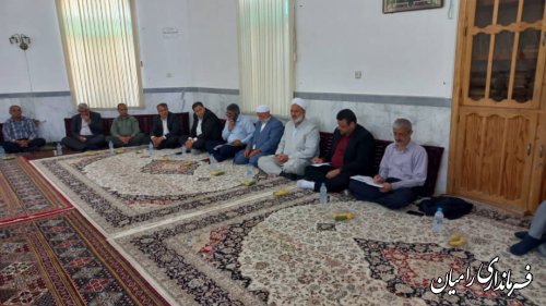 دیدار چهره به چهره مسئولین شهرستان رامیان با مردم روستاهای تاتارسفلی و حاج سید