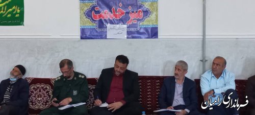مسائل روستای سنگستان بررسی شد