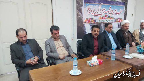 مراسم تودیع و معارفه در بخشداری فندرسک