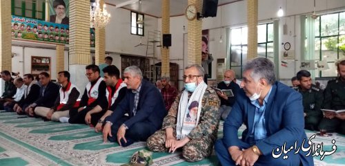 برگزاری مراسم گرامیداشت ارتحال ملکوتی بنیانگذار کبیر جمهوری اسلامی در رامیان