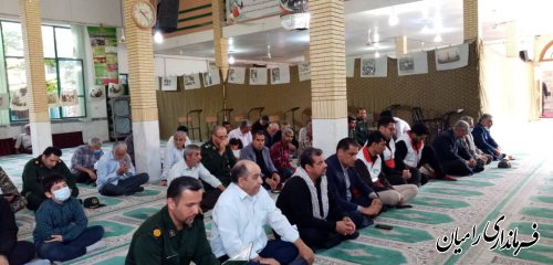 برگزاری مراسم گرامیداشت ارتحال ملکوتی بنیانگذار کبیر جمهوری اسلامی در رامیان