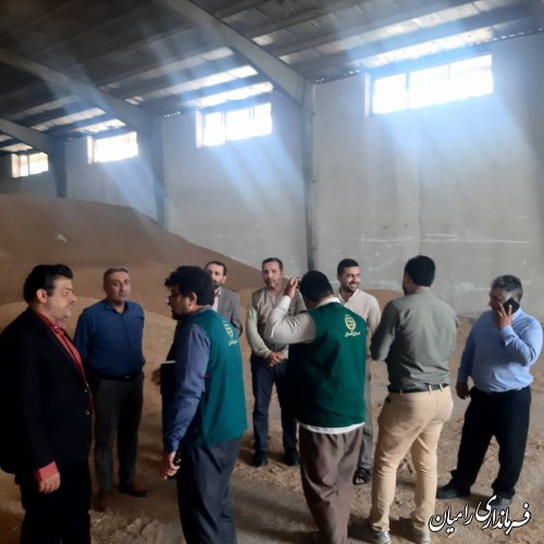 بازدید فرماندار رامیان از مراکز خرید گندم