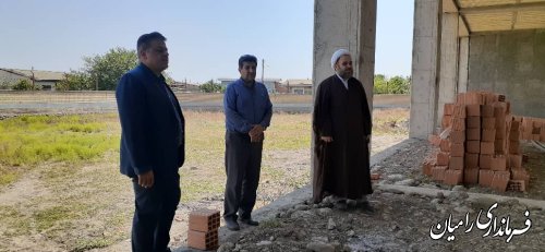 بازدید فرماندار رامیان از پروژه مرکز تخصصی تربیت مربی کشاورزی نی تپه