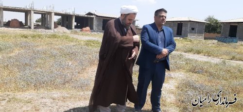 بازدید فرماندار رامیان از پروژه مرکز تخصصی تربیت مربی کشاورزی نی تپه