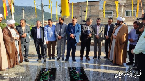 غبار روبی و عطر افشانی گلزار شهدای گمنام رامیان