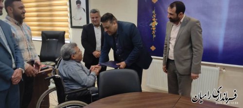 تکریم و معارفه در اداره بهزیستی شهرستان رامیان
