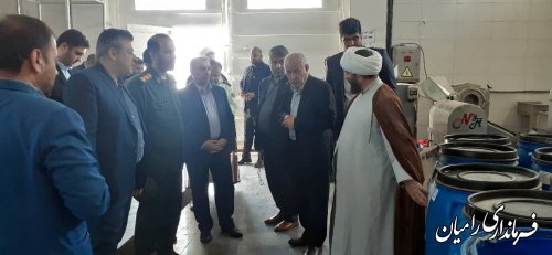 بازدید فرماندار رامیان از دو کارخانه شهرستان