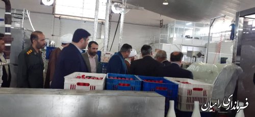 بازدید فرماندار رامیان از دو کارخانه شهرستان