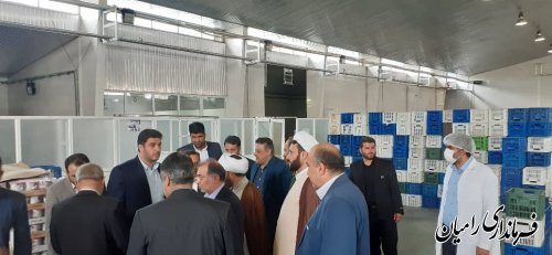 بازدید فرماندار رامیان از دو کارخانه شهرستان