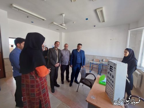 افتتاحیه طرح سنجش جسمانی و آمادگی نوآموزان بدو تحصیل در رامیان