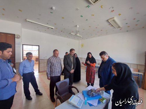 افتتاحیه طرح سنجش جسمانی و آمادگی نوآموزان بدو تحصیل در رامیان
