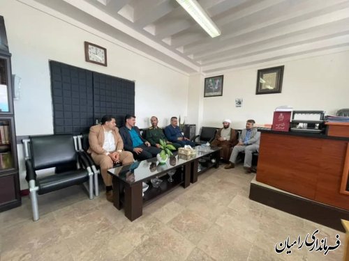 دیدار فرماندار رامیان با مسئولین قضائی شهرستان