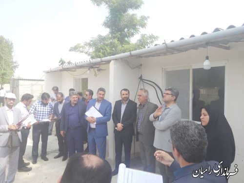 بازدید کارگروه نظارت عالیه شورای فنی استان از پروژه های در حال احداث علوم پزشکی در شهرستان رامیان
