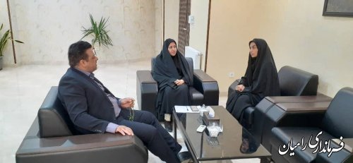 دیدار فرماندار رامیان با مدیر کل انتقال استان