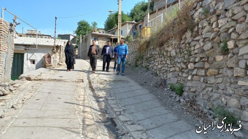 بازدید فرماندار رامیان از روستای کشکک