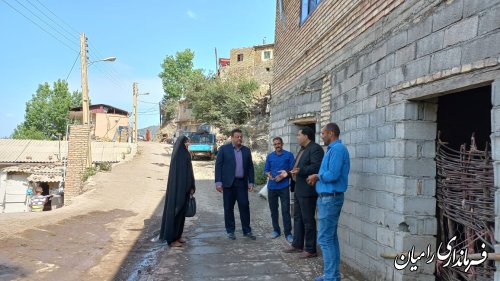 بازدید فرماندار رامیان از روستای کشکک