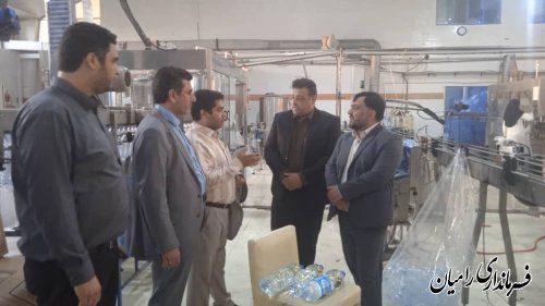 بازدید از مجموعه تولیدی آب معدنی چشمه رامیان