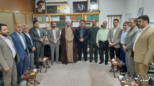 دیدار فرماندار و مسئولین شهرستان رامیان با امام جمعه دلند