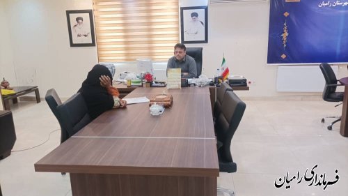 ملاقات عمومی فرماندار رامیان با مردم شهرستان برگزار گردید