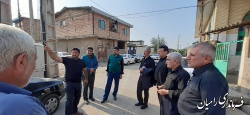 بازدید فرماندار رامیان از پروژه آب بندان روستاهای مازیاران و نقی آباد