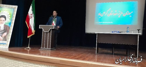مراسم  افتتاح و آغاز عملیات اجرایی ۴۱۵ پروژه در شهرستان رامیان