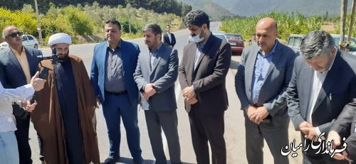 افتتاح فاز اول بهسازی راه رامیان سه راهی شاهرود