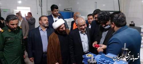 افتتاح خط تولید ظروف پلاستیکی کارخانه منحصر در  شهرک صنعتی رامیان