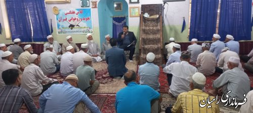 حضور و سخنرانی فرماندار رامیان در نماز جمعه تاتارعلیا