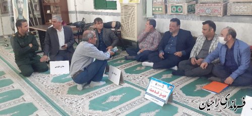 برگزاری میز خدمت در مصلی نماز جمعه رامیان