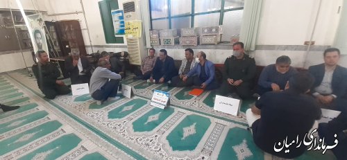 برگزاری میز خدمت در مصلی نماز جمعه رامیان