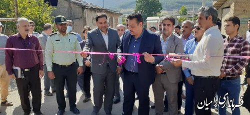 افتتاح و آغاز عملیات اجرایی پروژه های عمرانی بنیاد مسکن در شهرستان رامیان