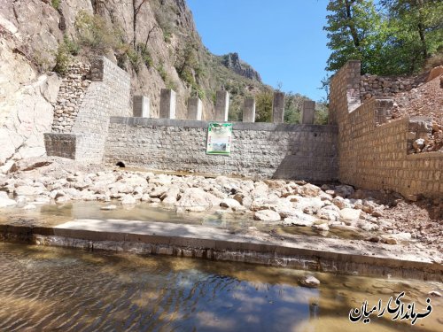 آغاز بهره برداری از سازه سنگ و ملاتی و سرشاخه گیر حوزه قورچای