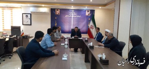 دیدار مدیر و پرسنل آموزش و پرورش شهرستان با فرماندار