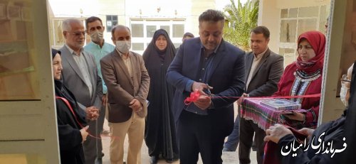 افتتاح نمایشگاه توانمندی های هنرمندان شهرستان رامیان