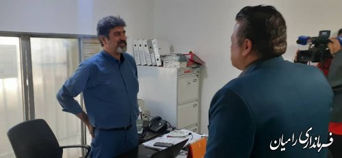 دیدار استیری فرماندار با رئیس و پرسنل اداره تعاون ، کار و رفاه اجتماعی شهرستان