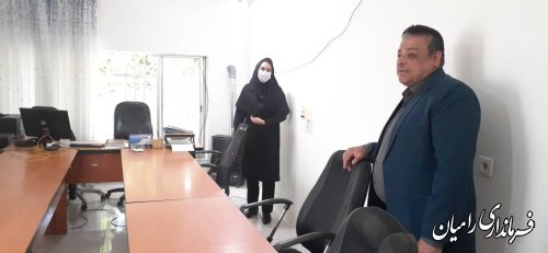 دیدار استیری فرماندار با رئیس و پرسنل اداره تعاون ، کار و رفاه اجتماعی شهرستان