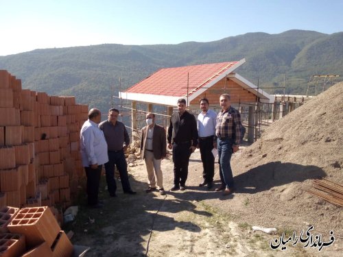 بازدید فرماندار رامیان از پروژه در حال احداث اقامتی پذیرایی