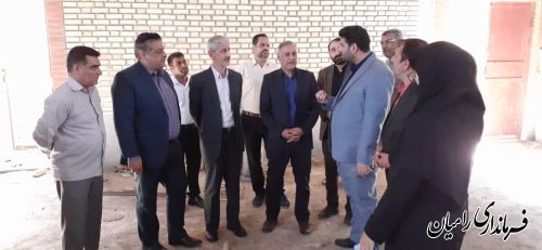 بازدید مدیر کل امور مجلس وزارت ورزش و جوانان از پروژه های ورزشی شهرستان رامیان