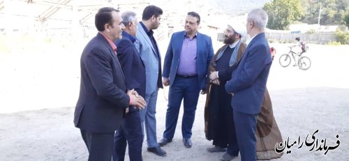 بازدید مدیر کل امور مجلس وزارت ورزش و جوانان از پروژه های ورزشی شهرستان رامیان