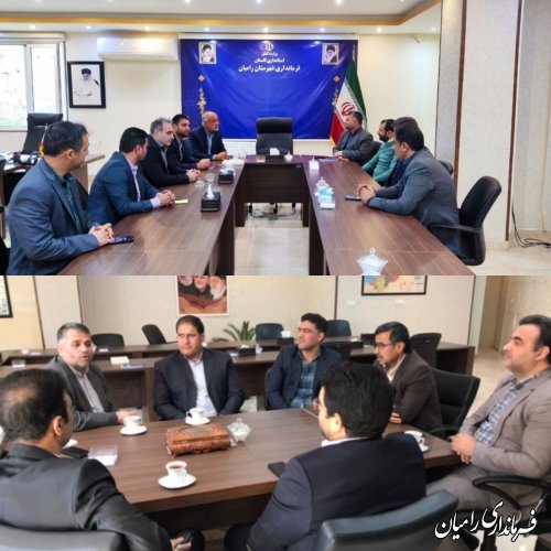 دیدار شهرداران و اعضای شورای اسلامی شهر های رامیان و خان به بین با فرماندار رامیان
