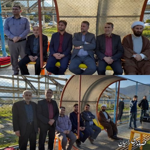 حضور فرماندار رامیان در استادیوم ورزشی  شهید خداقلی رجبلو