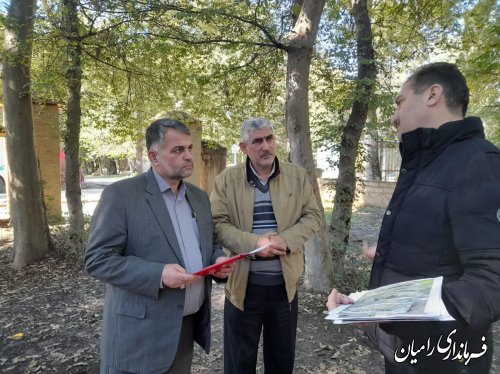 بازدید فرماندار رامیان از پارک جنگلی دلند