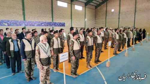 برگزاری رزمایش جهادگران فاطمی بمناسبت هفته بسیج در رامیان