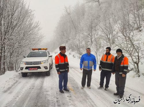 بازدید فرماندار رامیان از مناطق کوهستانی شهرستان