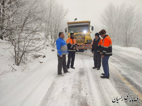 بازدید فرماندار رامیان از مناطق کوهستانی شهرستان